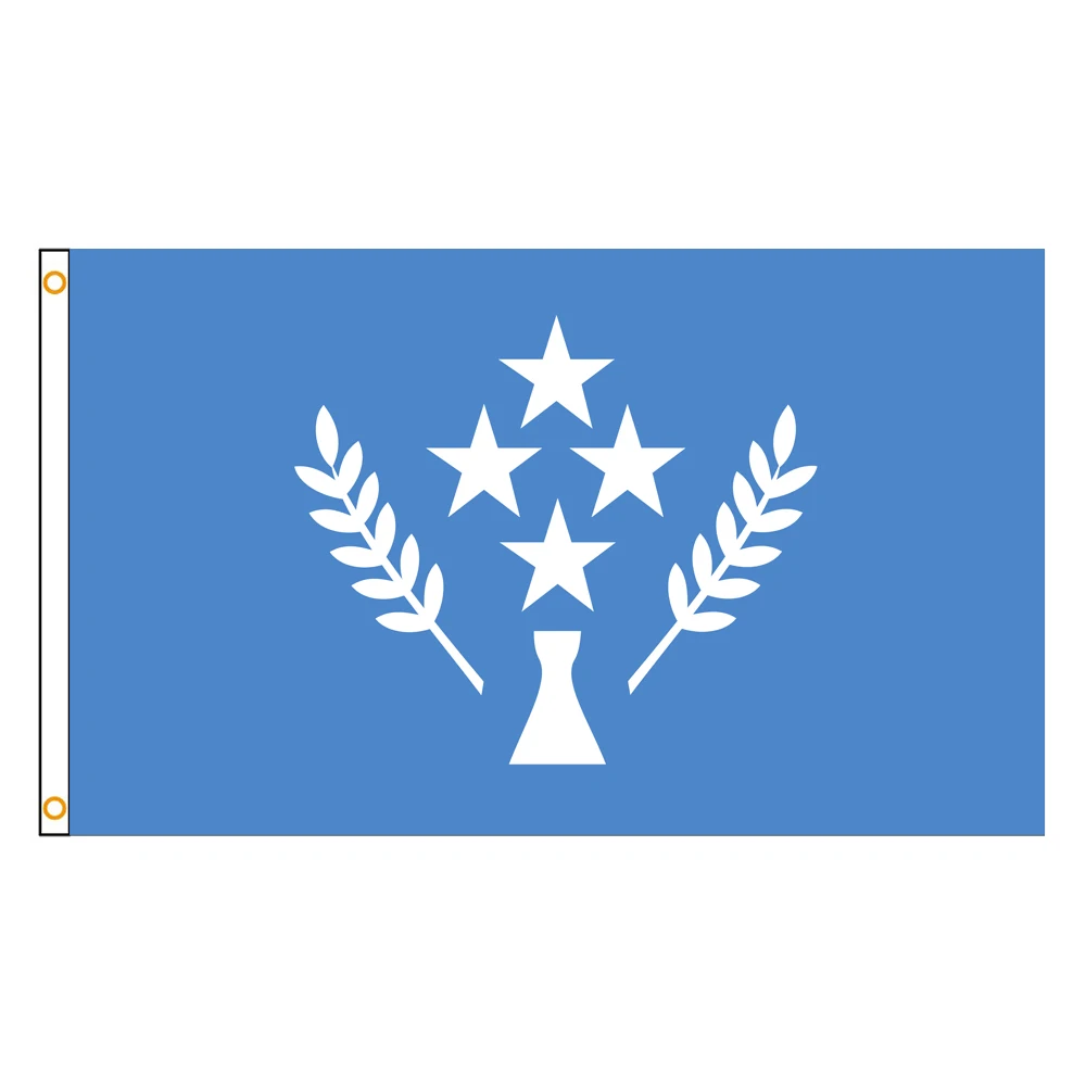 60×90 90x150 120×180CM Chuuk Kosrae Pohnpei Yap State of the Federated States of Micronesia Emblem Flag Polyester Printed