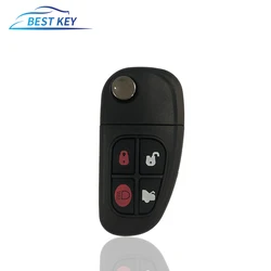 Caso de Shell remoto do carro para Jaguar X S Type, Auto Smart Control, Substitua a chave Flip, acessórios do carro, XJ XJR, 1999-2009, melhor chave