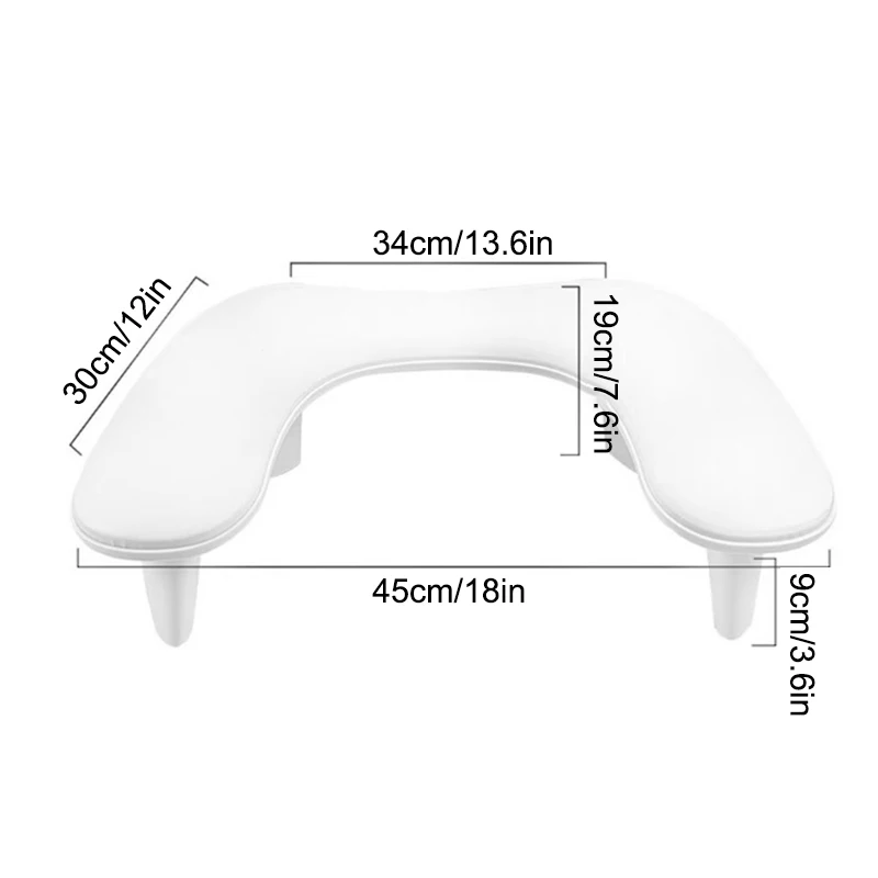 Two Hands Nail Art Hand Pillow Portable Removable Stand Tilt Design Manicure Stand Hand Pillow PU Material Hand Pillow Cushion