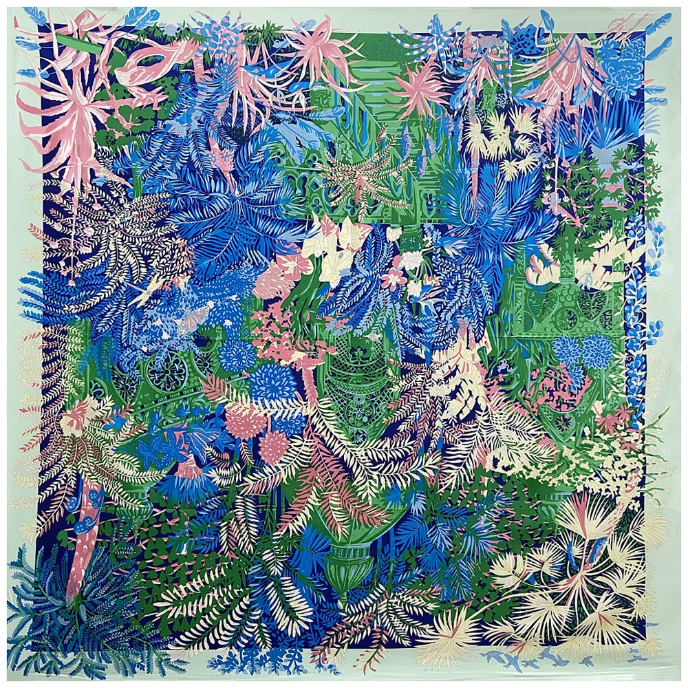 

130cm New Bohemian Scarf Women Hand-Painted Branch Jungle Shawl Head Wrap Sun Protection Keep Warm Four Seasons Gift Present255