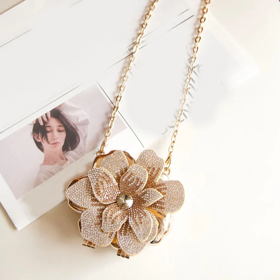 Novelty Flower Rhinestone Evening Purse, High-End 3D Flower Acrylic Clutch, Glamorous Crossbody Handbag for Formal Events view 6