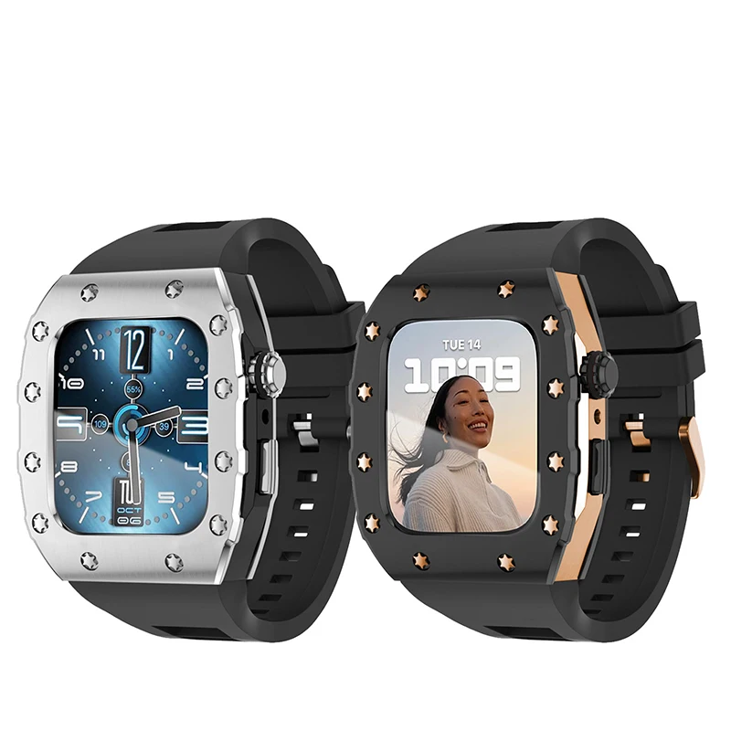 Подходит для часов Apple Watch, из нержавеющей стали, 55 см, ремешок 44/45 мм