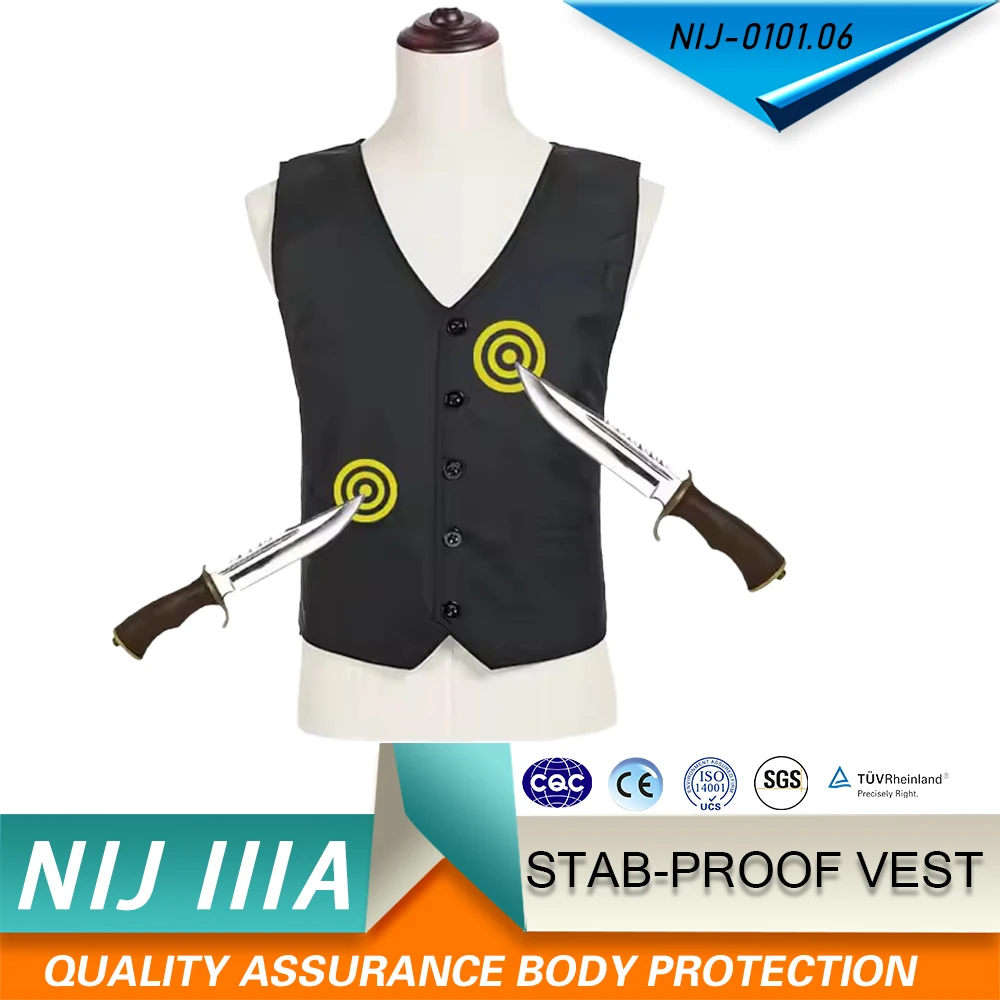 Inner Wear Anti-Stab Self-Defense Tactical Invisible Lightweight Anti-Cut And Anti-Slash Protective Vest Security Jacket