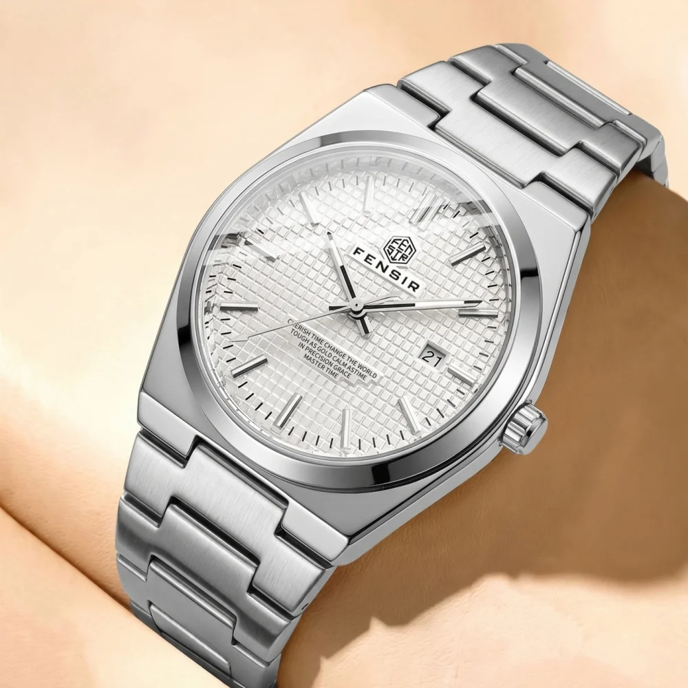 

Simple and Trendy Men's Quartz Watch, Butterfly Clasp Stainless Steel Strap with Mesh Surface, Luminous Calendar and Waterproof Design, Versatile for Workplace and Commuting, Practical and Affordable Luxury Men's Watch, Gift for Boyfriend or Elders