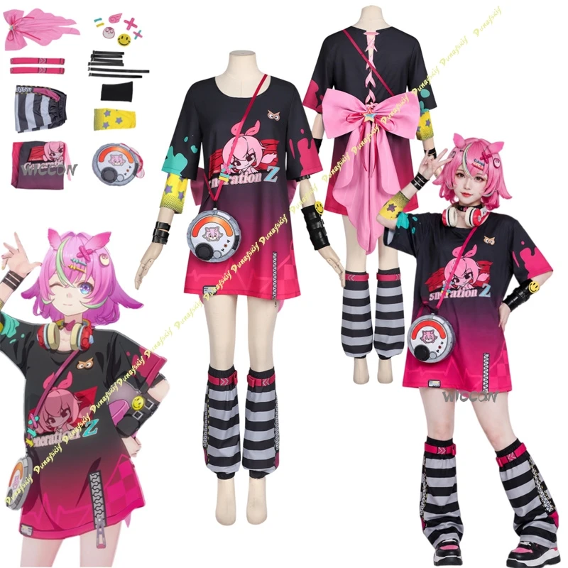

Neverness to Everness Costume Haniel Cosplay Costume Set With Clothes High Quality Halloween Play Role Clothes
