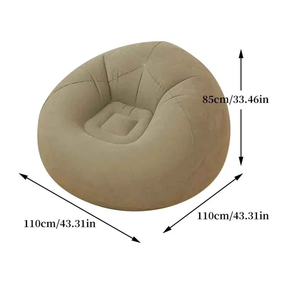 Inflatable Lazy Sofa, Single Person Lazy Chair, Foldable Outdoor Leisure Sofa Bed