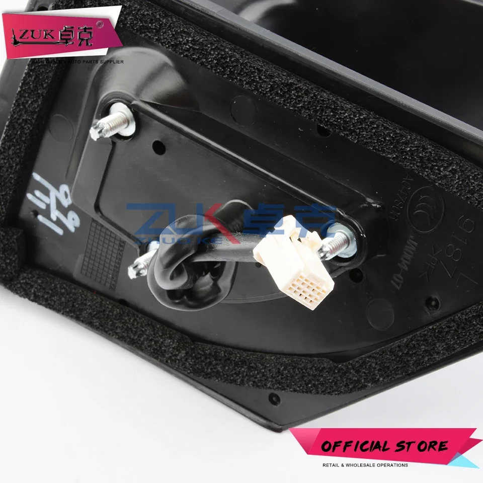 ZUK Outer Side Rearview Mirror Assy Door Back Up Mirror Assembly 3 / 5 / 7 Pins For Toyota For Vios 2008-2013 NCP92 ZSP92