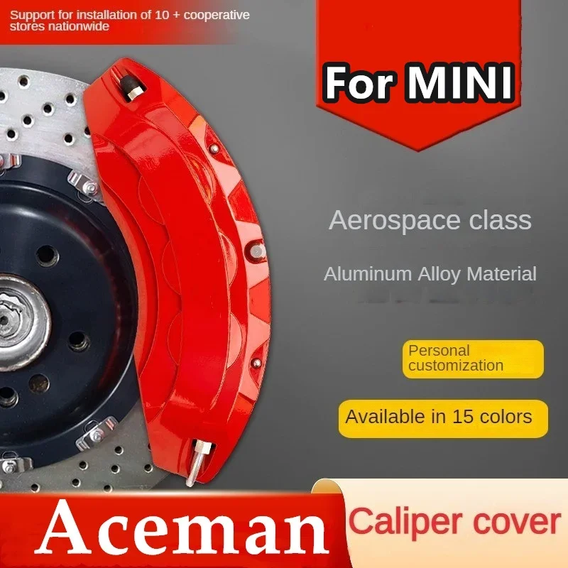 For MINI Aceman Car Brake Caliper Cover Front Rear 3D Aluminum Metal Kit