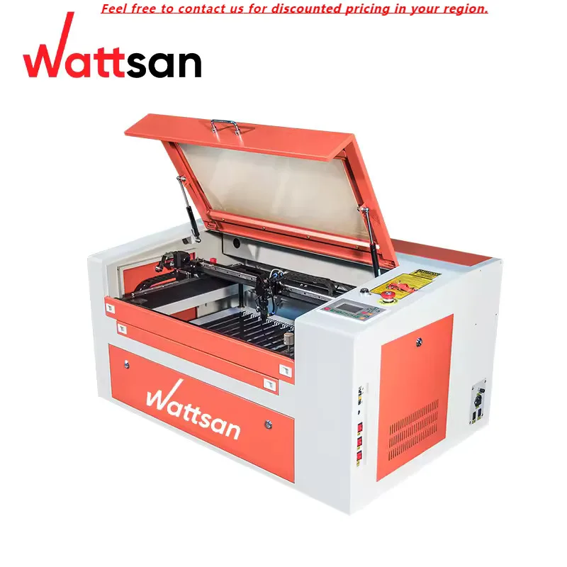 Wattsan 6040 ST 60w 80w Acrylic Plywood Leather Desktop CO2 Laser Engraving Cutting Machine