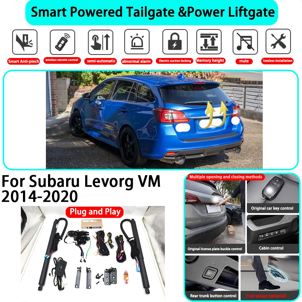 for Subaru Levorg VM 2014-2020 OEM Smart Automatic Powered Tailgate Electric Power Tailgate Lift Kit Key Close
