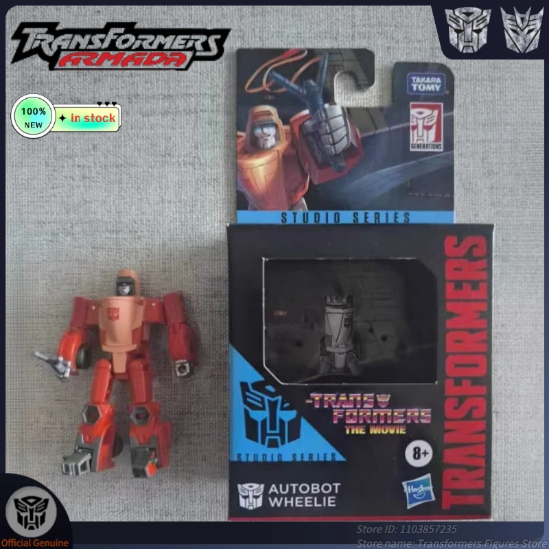 ของเล่นหุ่นยนต์ทรานส์ฟอร์เมอร์รุ่นใหม่แกะกล่อง ของแท้ รุ่น SS-Wheelie G1 จากภาพยนตร์สตูดิโอ การ์ตูน แอคชั่นฟิกเกอร์ อนิเมะ ตุ๊กตาขยับได้ ของขวัญยอดนิยม