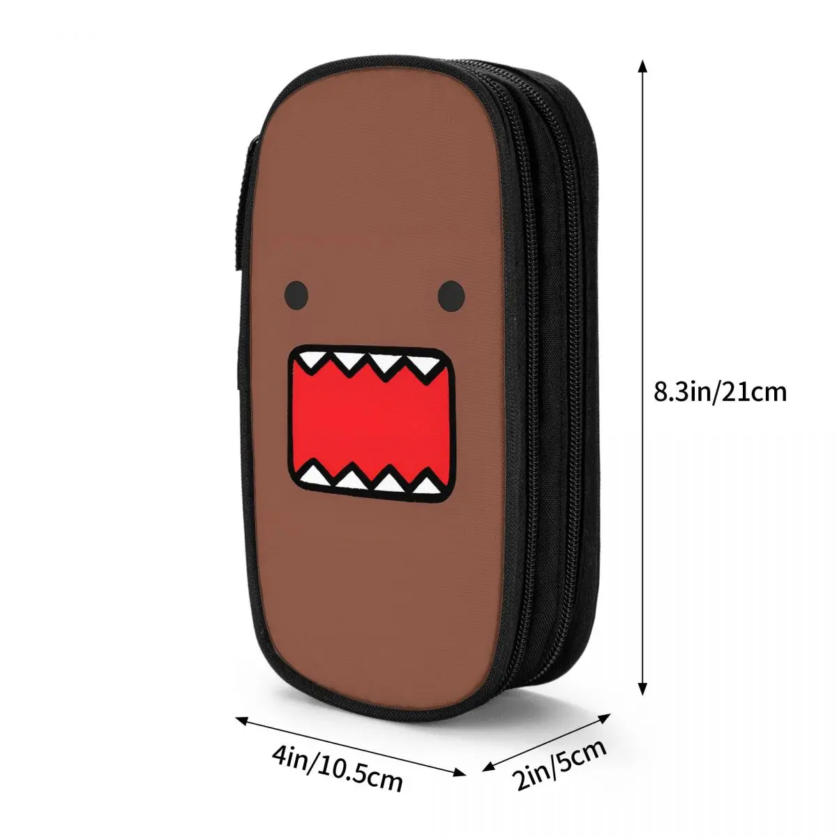 Lovely Kawaii Japanese Doll Pencil Case Domo Kun Pencil Box Pen for Girls Boys Large Storage Bag School Supplies Gift Stationery