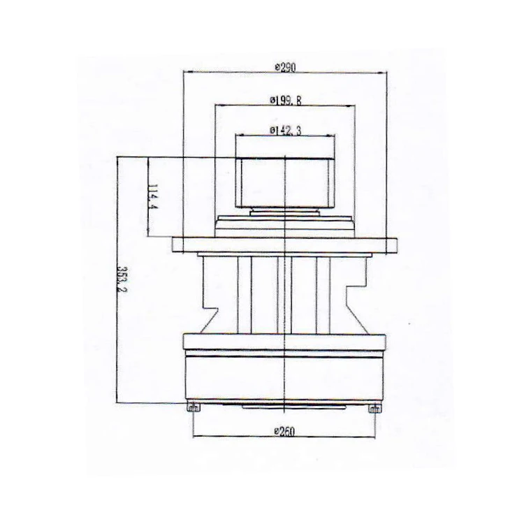 Construction machinery parts hydraulic slewing reducer assembly traveling device reduce excavator slewing gearbox