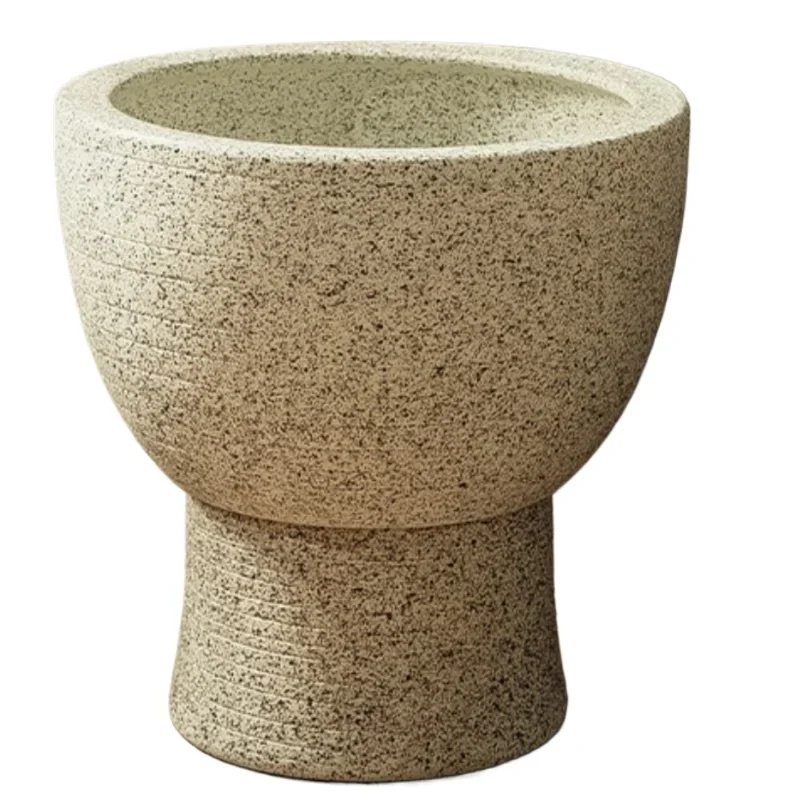 

~Outdoor courtyard mop pool ceramic balcony home retro Jingdezhen hand-made stone-like