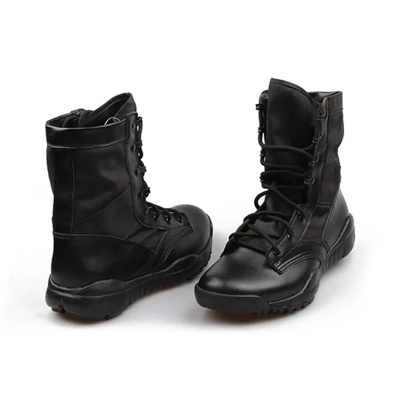 CQB Outdoor Combat Boots Training Men's High Top Tactical Shoes Breathable Mountaineering Boots Durable and Lightweight