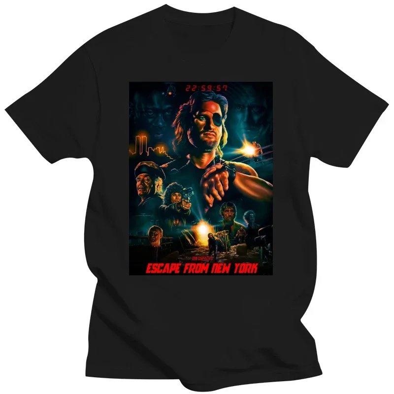 2024 Hot Sale Escape From New York V9 Kurt Russell T-shirt Movie Poster All Sizes S-5XL