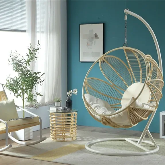 New flower adult hanging basket coffee table rocking rocking chair combination indoor household swing balcony cradle courtyard h