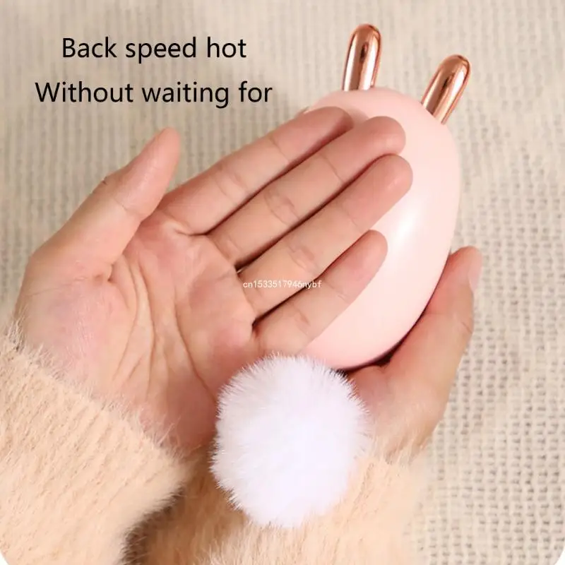 USB Electric Hand Warmer Reusable Pocket Warmer Rabbit for Outdoor Sport Dropship