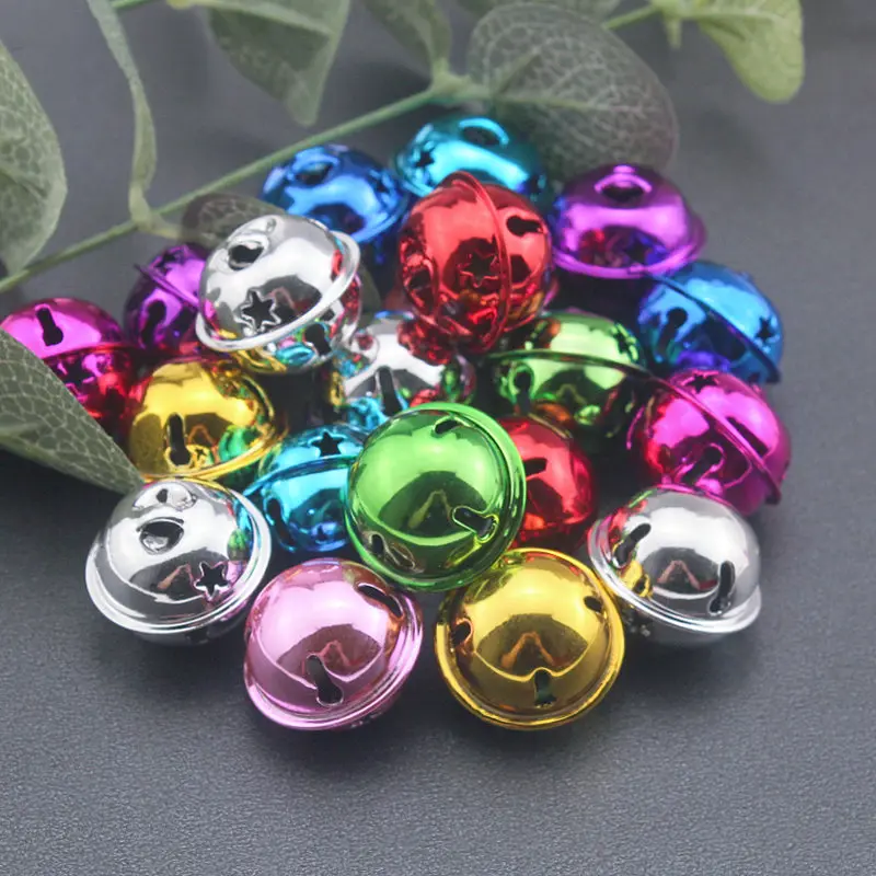 9Pcs/Pack Beautiful Christmas Bells Beads Jingle Ball For Wedding Party Decoration Pendants DIY Crafts Handmade Accessories