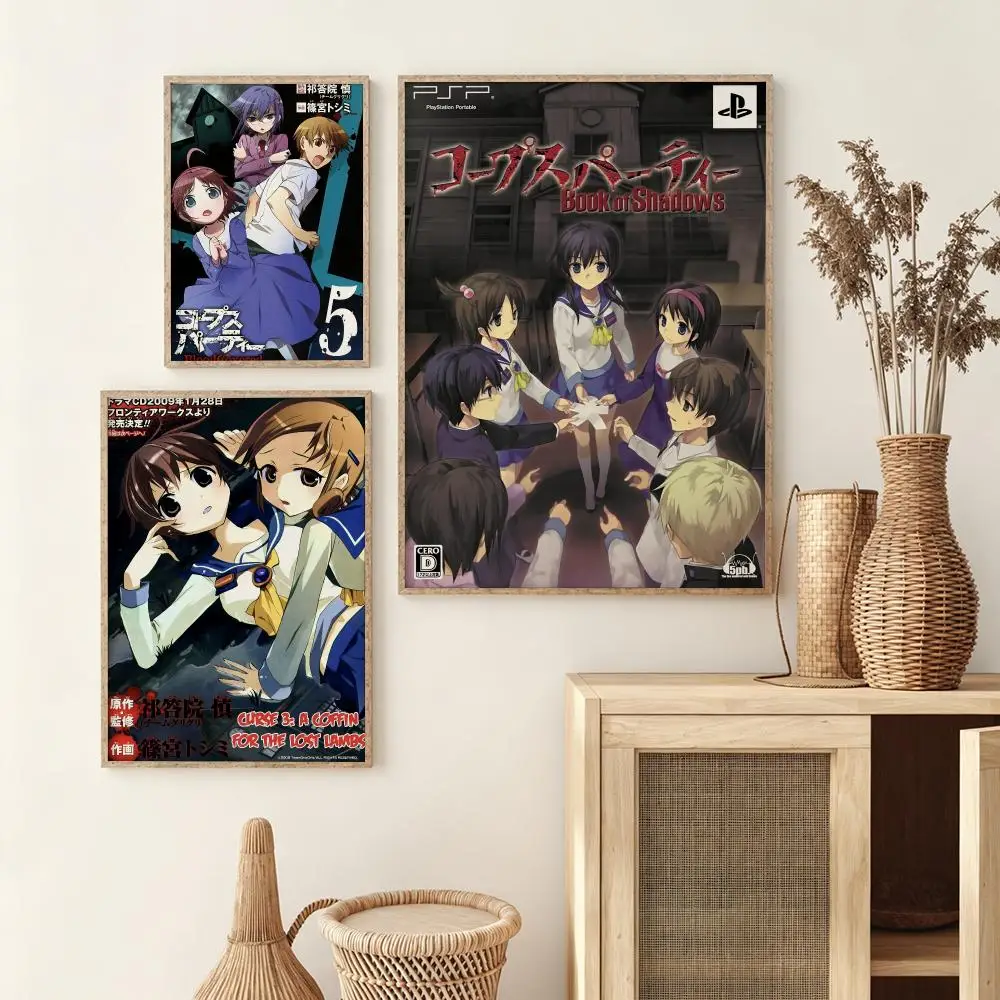 Anime C-Corpse P-Party Poster Wall Stickers HD Painting Self Adhesive Art Decals for Bedroom Living