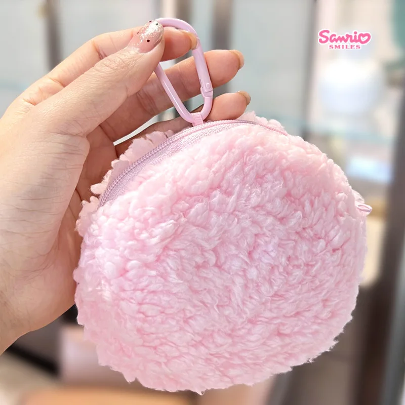 サンリオピアノかわいい子羊ぬいぐるみ小銭入れイチゴぬいぐるみ充填おもちゃペンダント女の子化粧バッグジッパー装飾人形ギフト