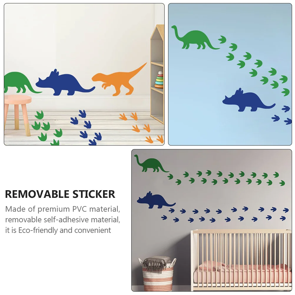 

Dinosaur Footprints Wall Sticker Kids Room Decals Stickers Animal Decoration Removable Baby