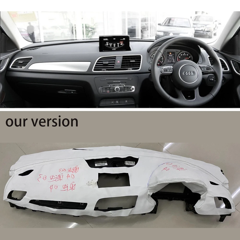 

Чехол на приборную панель автомобиля на заказ, алькантара для Audi Q3 2016-2018, коврик с абажуром, подушка, ковры, аксессуары