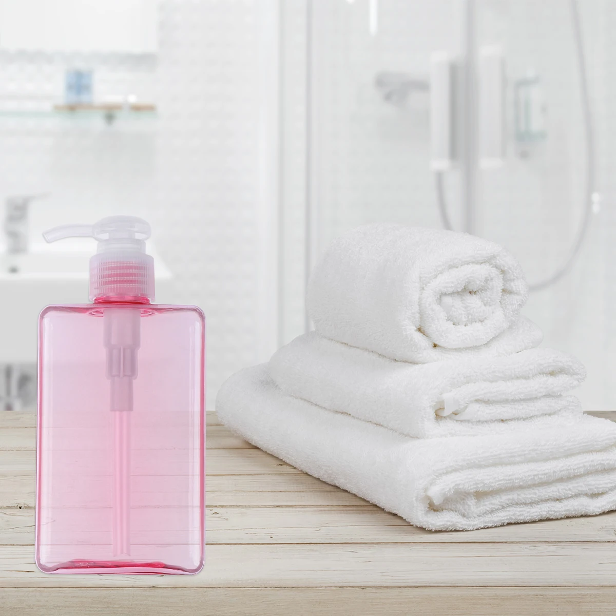 

2pcs Lotion Dispenser Bottles Travel Containers Leakproof Pump Portable PETG Body Toiletries for Essential Oil Perfume
