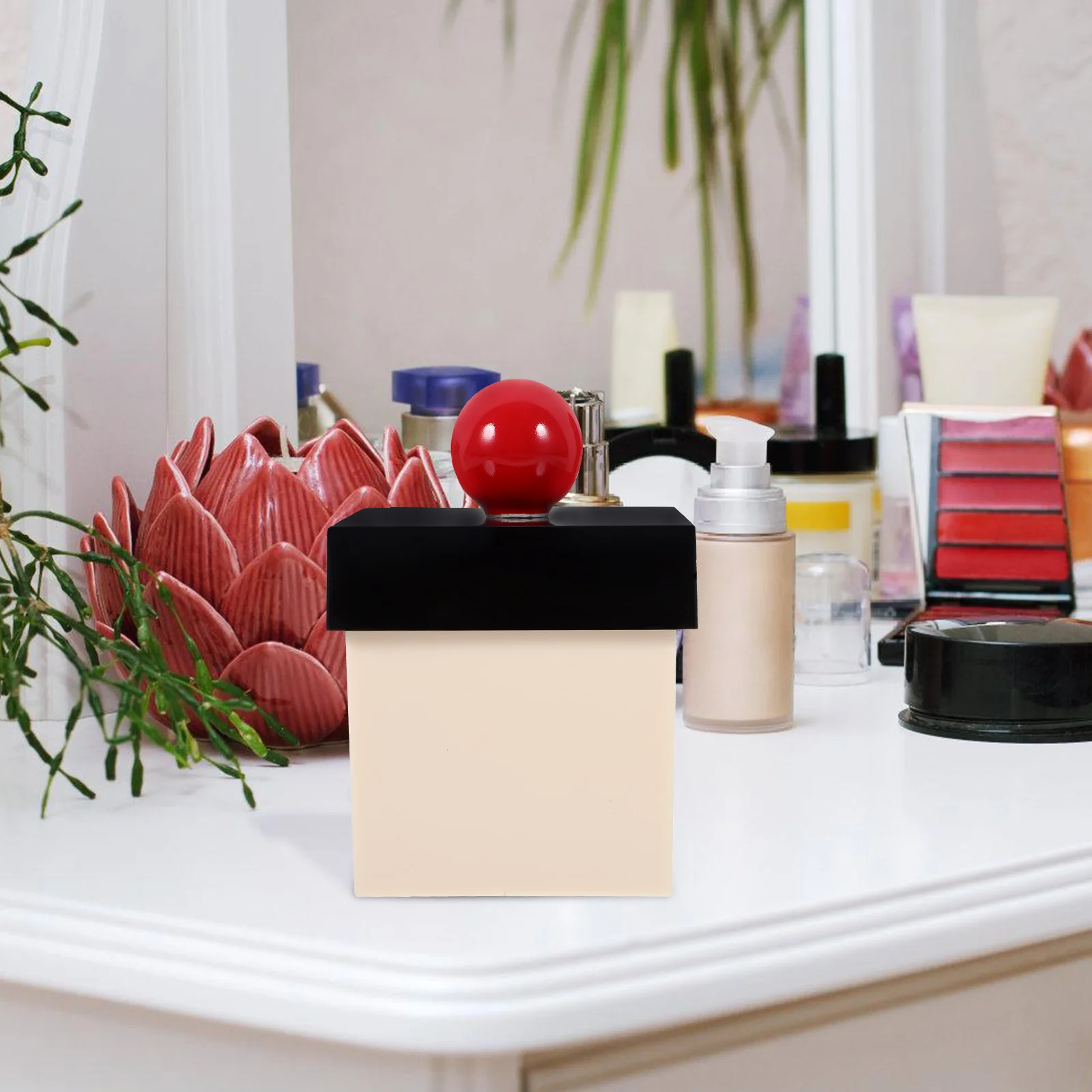 

Multipurpose Swab Storage Box Acrylic Organizer for Cotton Pads Makeup Sponges Toothpicks Hair Accessories Dispenser Portable