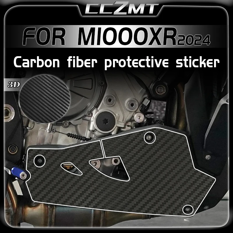 

For BMW M1000XR m1000xr 2024 3D Carbon Fiber Protective Sticker Motorcycle Anti Scratch Film On Both Sides Of The Body Modified
