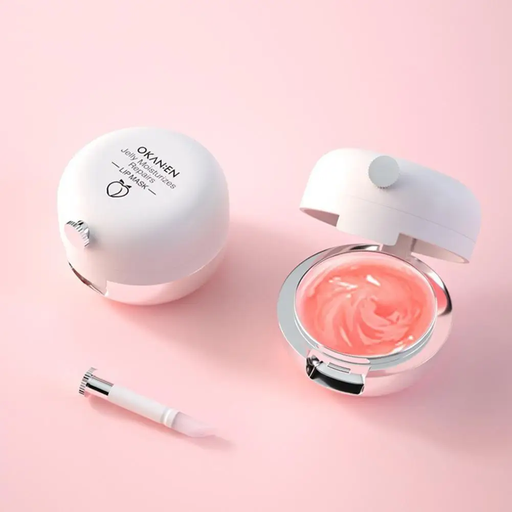 Pincel de labios de melocotón, Base de labios hidratante incolora, bálsamo labial, pincel para pérdida, lápiz labial antidiseño A3q8