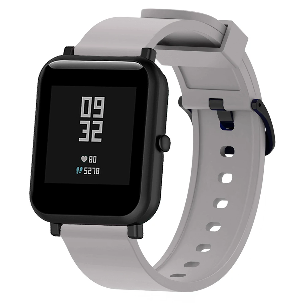 20Mm Siliconen Band Voor Huami Amazfit Bite Bite Bip U/S Vervangende Horlogeband Voor Huami Amazfit Pop Pro