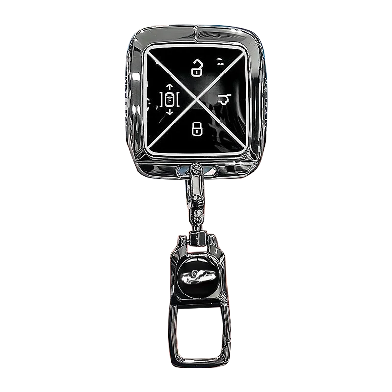 Car Key Case for ZEEKR 7X MIX 009 001 001FR 007 X Remote Decoration Cover Shell Keychain Ring Holder Fob Interior Accessories