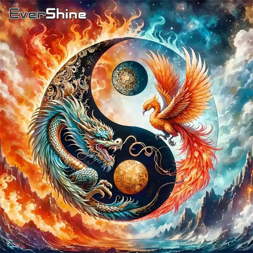 Evershine الماس اللوحة الكلب الحيوان الكرتون كامل مربع جولة الماس الفسيفساء الحمام DIY الحرف عدة ديكور المنزل