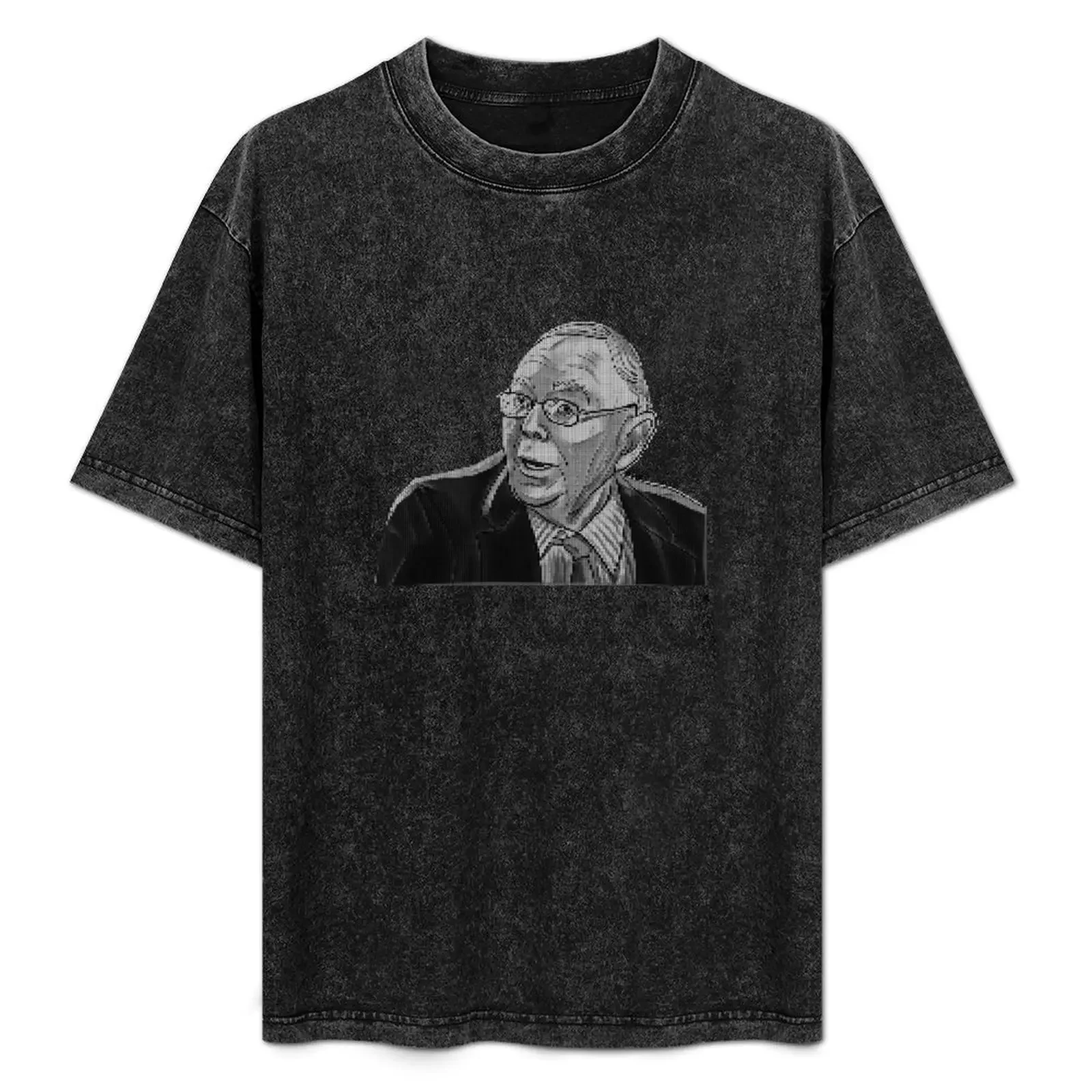 

Charlie Munger 8-bit T-Shirt Mechanic Work Tee Shirt