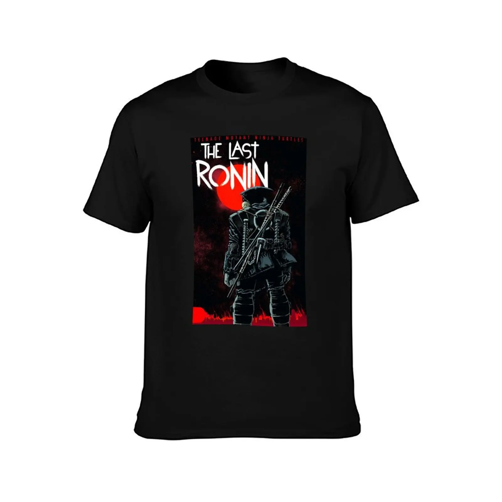 Last ronin T-Shirt, Summer Casual Cotton Tee, Oversized Streetwear Tops, Vintage Graphic Print, Loose Fit Short Sleeve