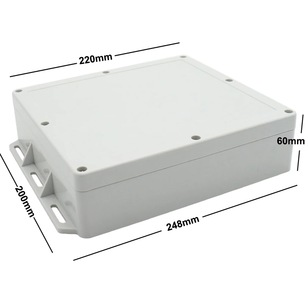 

220x200x60mm IP65 Plastic Waterproof Enclosure Junction Box for Electronic Devices