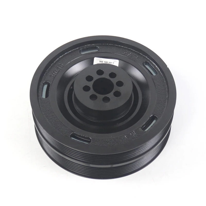 

OE Quality 06E105251F Crankshaft Pulley for Audi A5 A6L Q5 Q7 A8L & VW Touareg 3.0T - Harmonic Balancer Belt Drive Wheel Replace