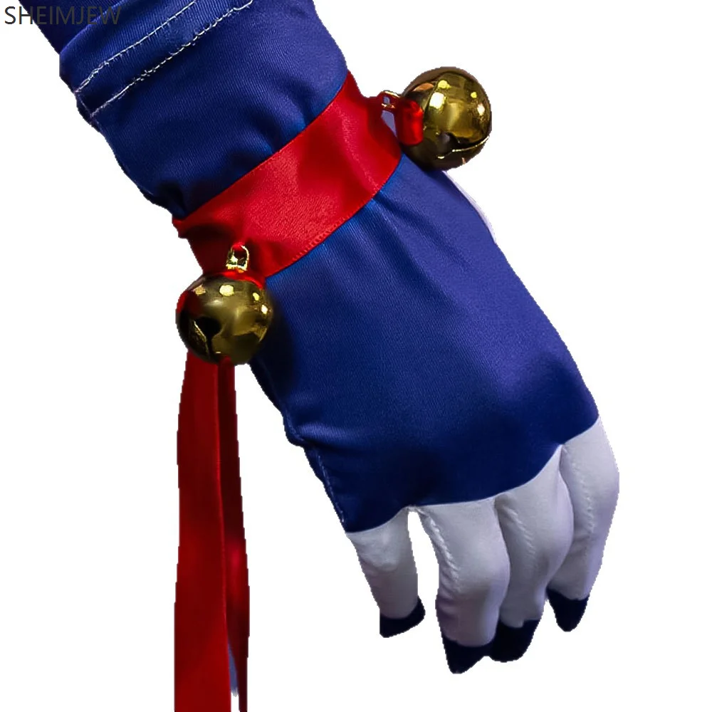 Beveiliging Kwetsbaarheid Maanval Clown Kostuum Volwassen Carnaval Circus Pak Halloween Cosplay Blauwe Clown Prestaties Kostuums Set