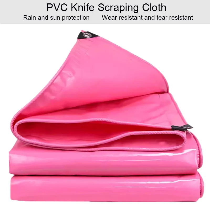 

Pink PVC Thickened Waterproof Cloth Sunshade Covering Of Goods Pool Tent Canopy Roof Outdoor Shelter Rainproof Tarp