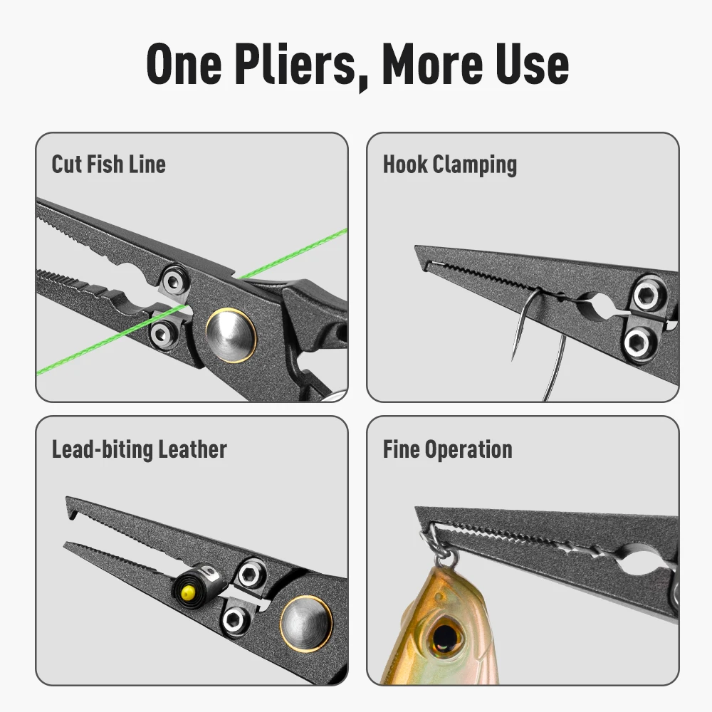 المملكة كماشة الصيد خط القاطع 94 جرام متعددة الوظائف ذو طيات الصلب عقدة مقص هوك مزيل معدات صيد الأسماك #5