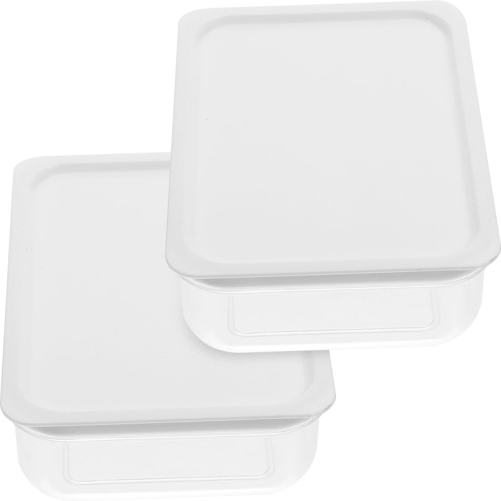 

2Pcs Refrigerator Food Container Transparent Bento Box Sealed Lunch Organizer Kitchen Supplies Bento Box Lunch Container