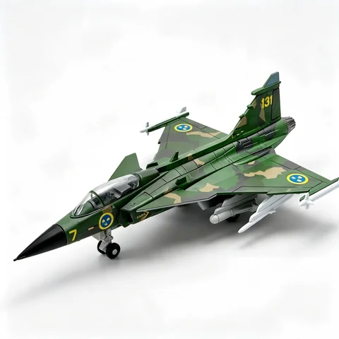 1/72 SAAB JAS-39 Gripen Fighter Jet Model Swedish Air Force Multirole Combat Aircraft Plastic Assembly Kit DIY Military Airplane
