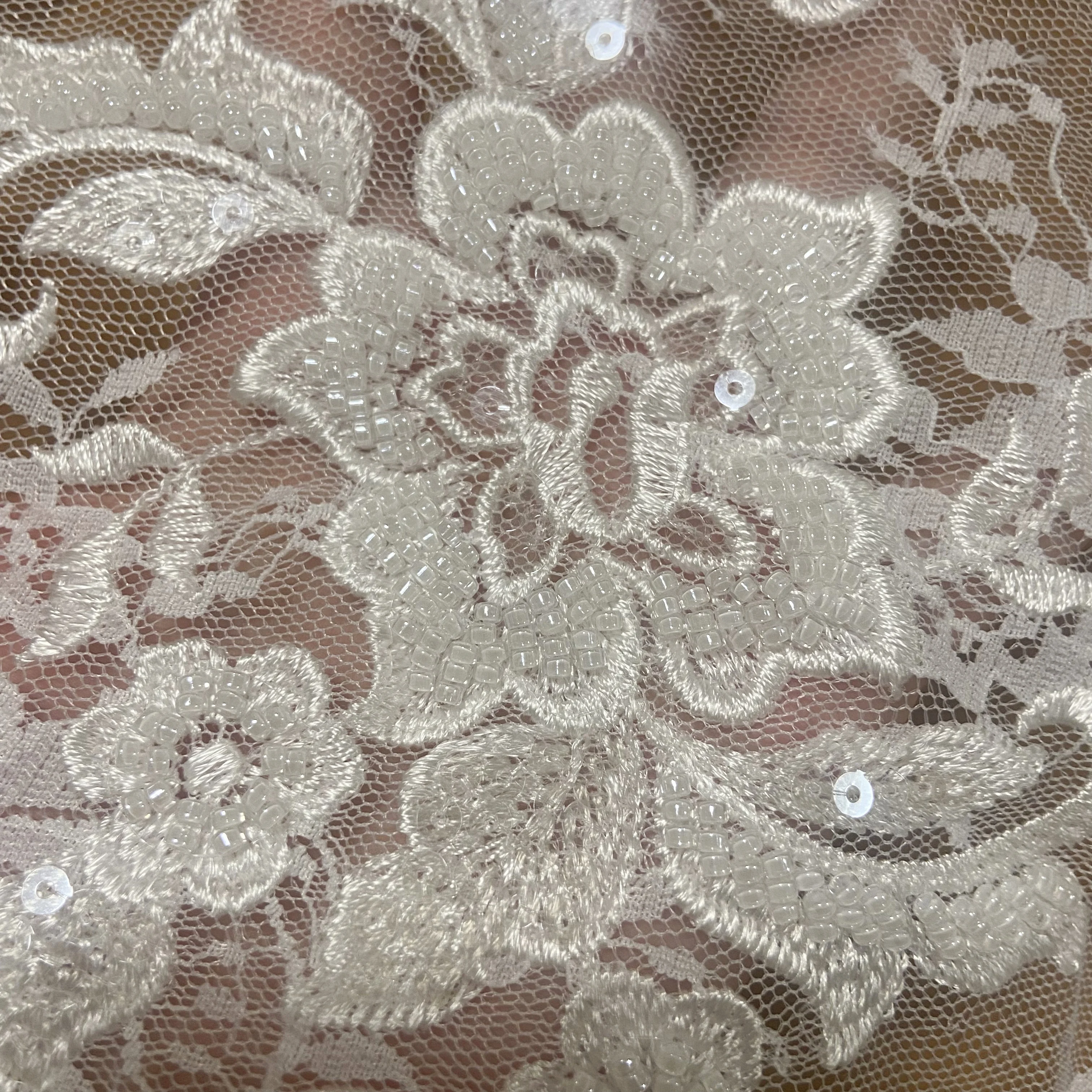 New Bead Tube Embroidery Advanced Fabric ,Suitable For Wedding Dresses And Evening Gowns Private Custom