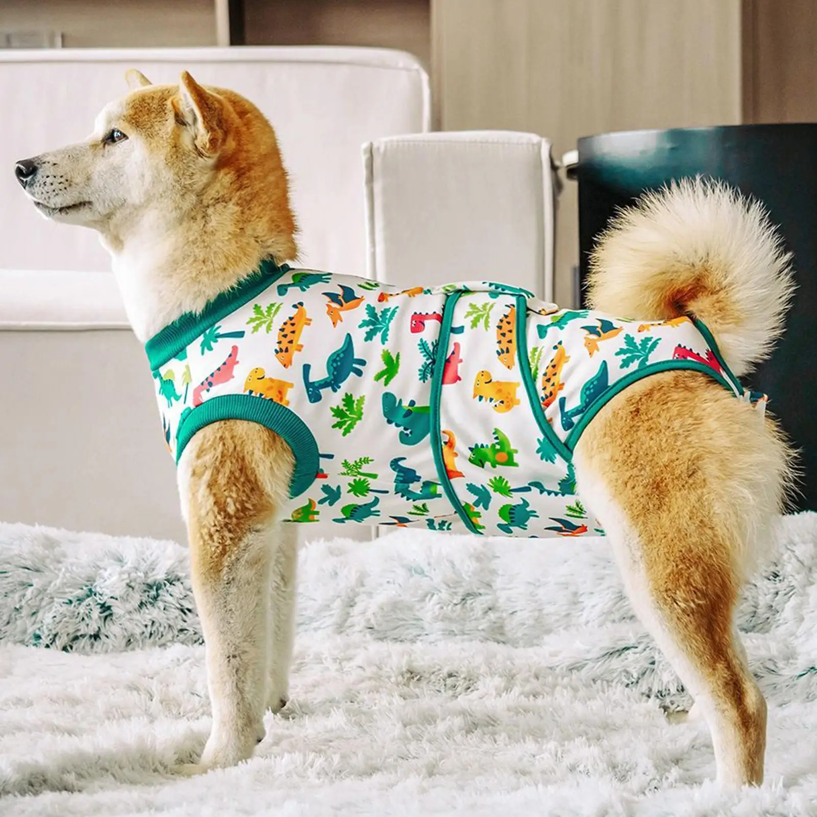 Dog Recovery Suit Anti Licking Dog Spay Recovery Suit Female Breathable Pet Apparel For Daily Rehabilitation Comfort Puppy Wound