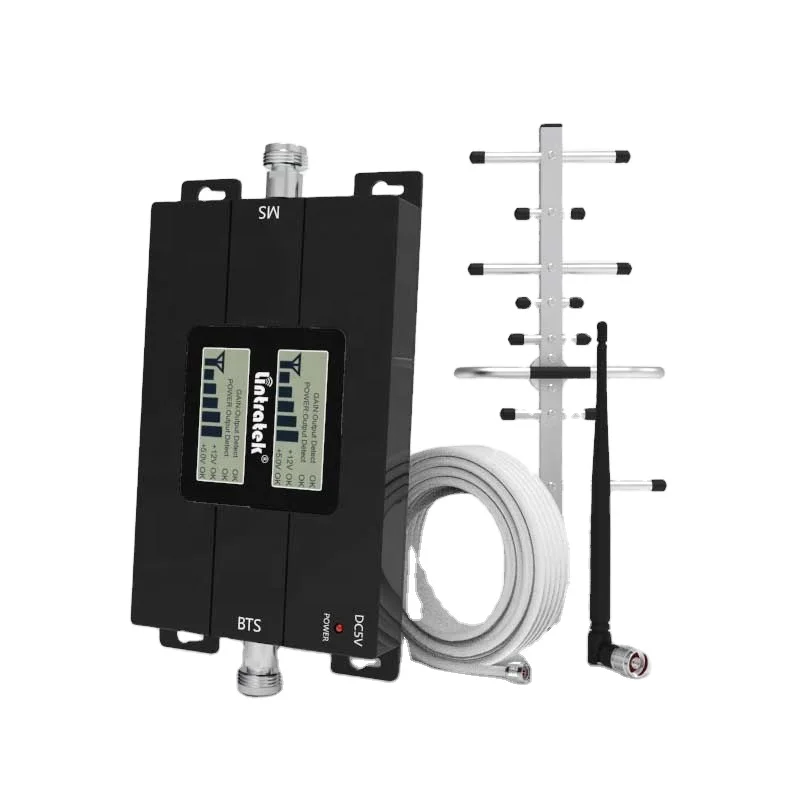 

Full Set Mobile Network 2G 3G 4G Signal Booster Repeater Tri Band 850 1900 1700/2100MHz AWS Booster