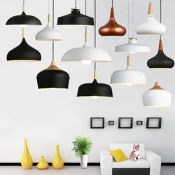 Nordic E27 pendant lamp shade table single head creative office personality modern simple dining room industrial dining room la