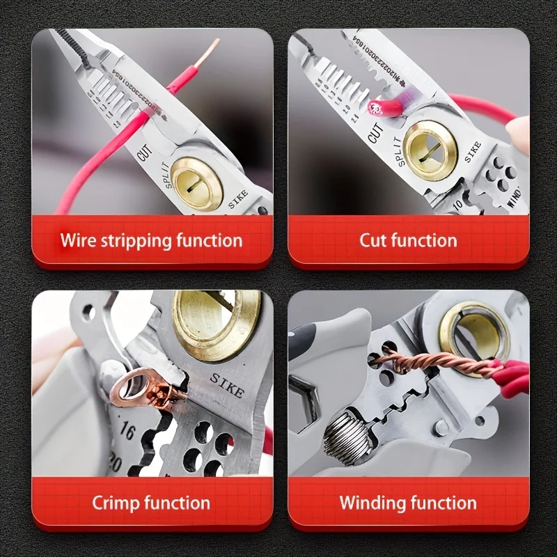 Hardware Tools Multifunctional Wire Stripper Pliers Multitool Sharp Cutting Labor Saving Hand Tool for Electrical Work