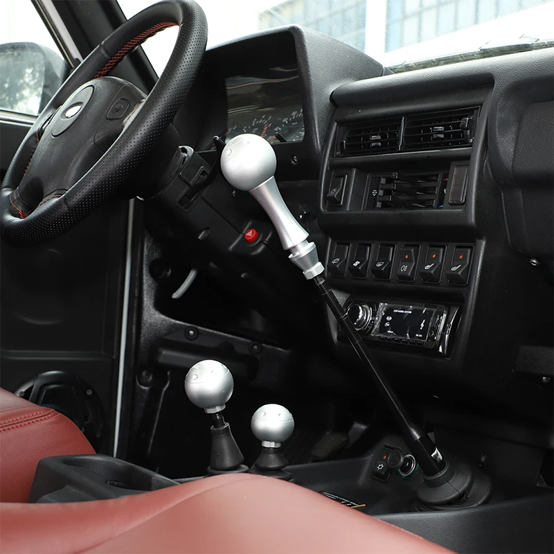 

For LADA NIVA 2009-2019 Aluminum Alloy Sliver/Red/Black Car Accessories Auto Gear Shift Knob 5 Speed Interior Parts Lever Ball