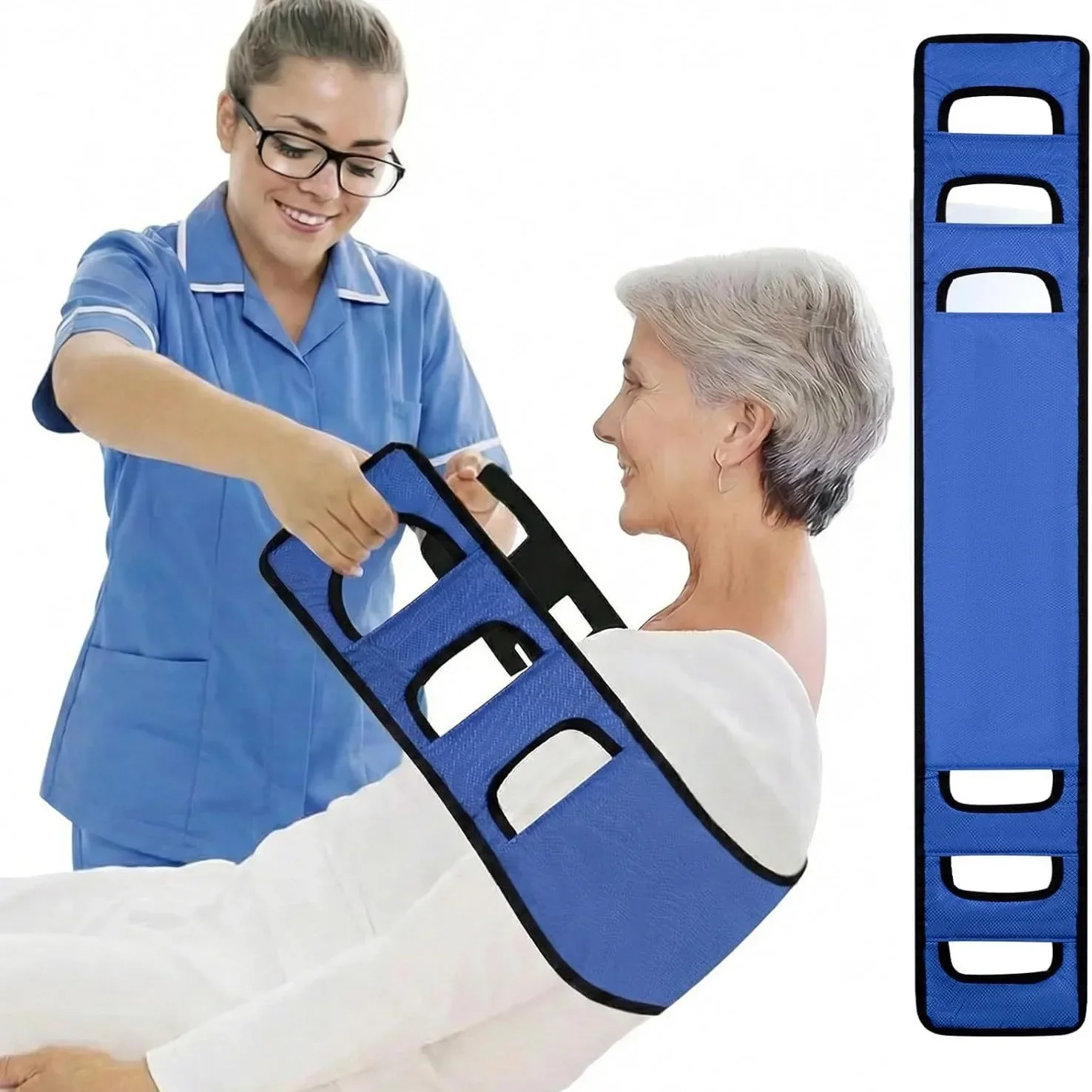 Patient Transfer Assist Strap,Multi-purpose Mobility Lift Sling for Elderly Disabled,Turning Over Getting Up Leg Lifting AidBelt